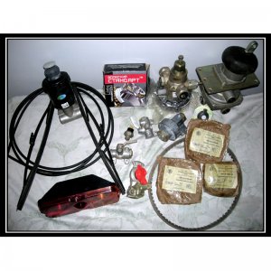 Repair kits for different pneumatic parts, speedo cable.