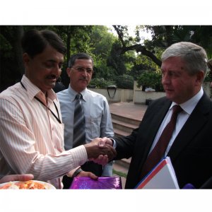 Gift presentation to the Hon. Prime Minister of Belarus