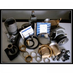 Piston, piston Ring, connecting rod, shell bearing, thrust washers and water pump